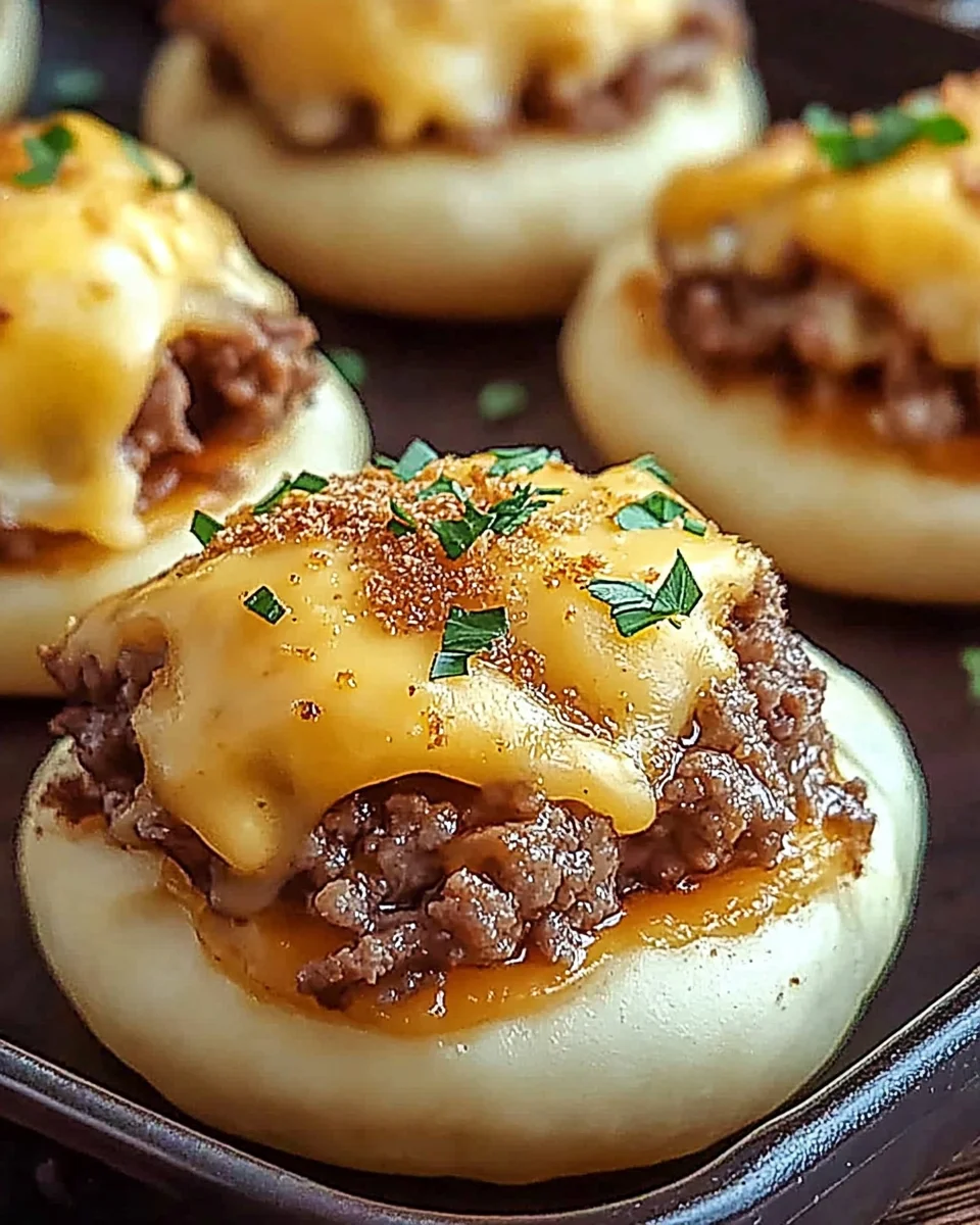 Easy Cheesy Beef Filled Bites: The Perfect Snack or Party Treat