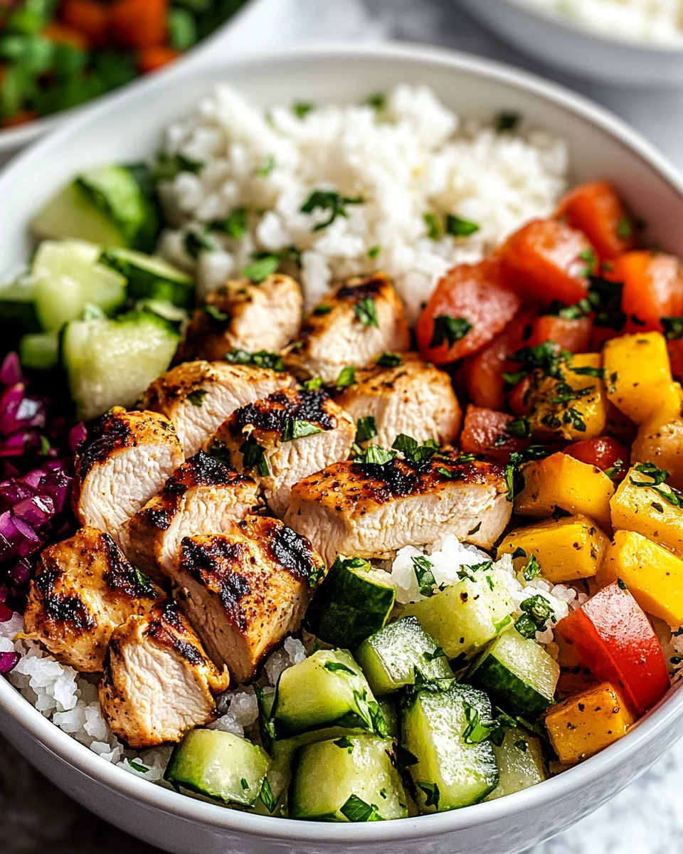 Healthy Greek Chicken Bowls: A Fresh & Flavorful Meal