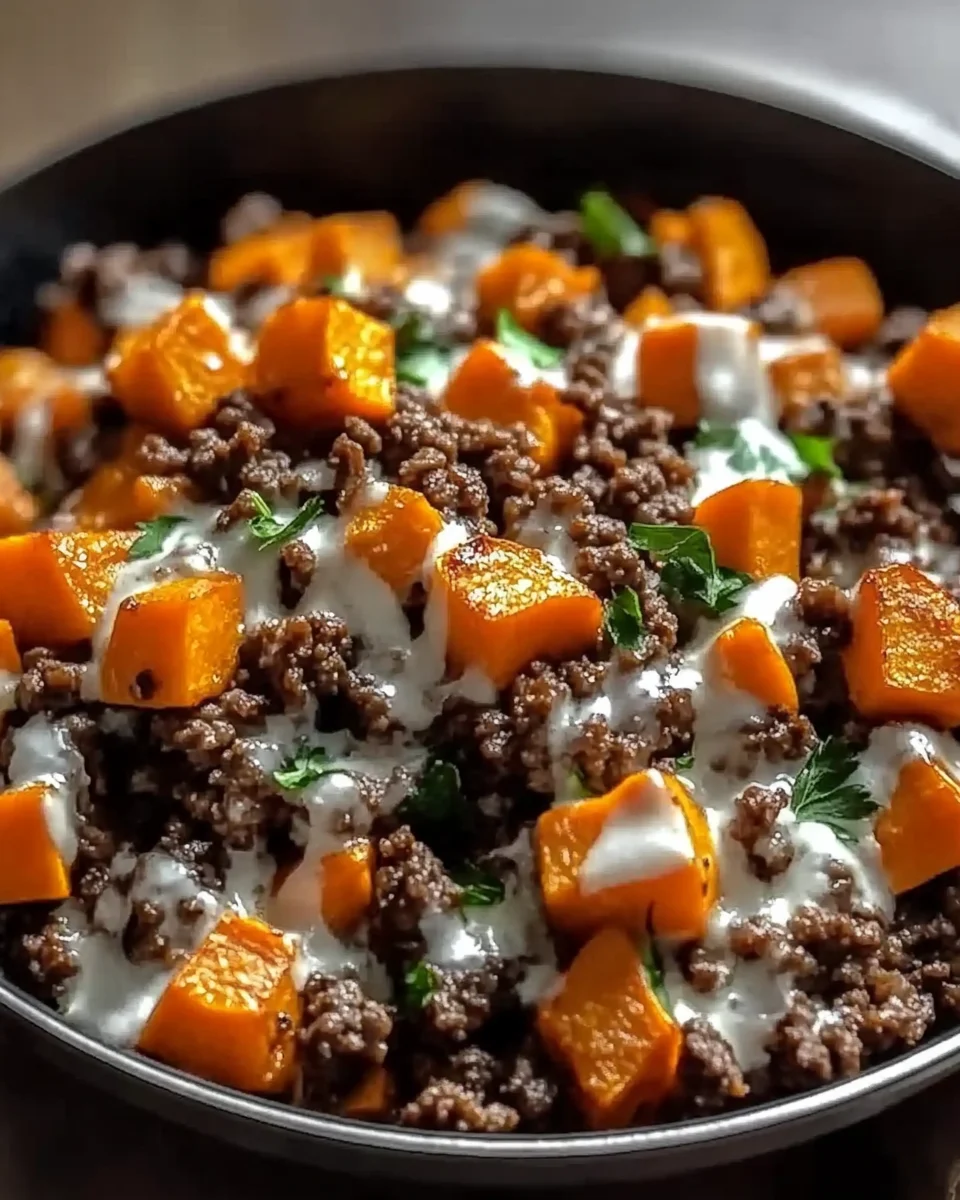 Hearty Ground Beef and Sweet Potato Skillet: A One-Pan Wonder