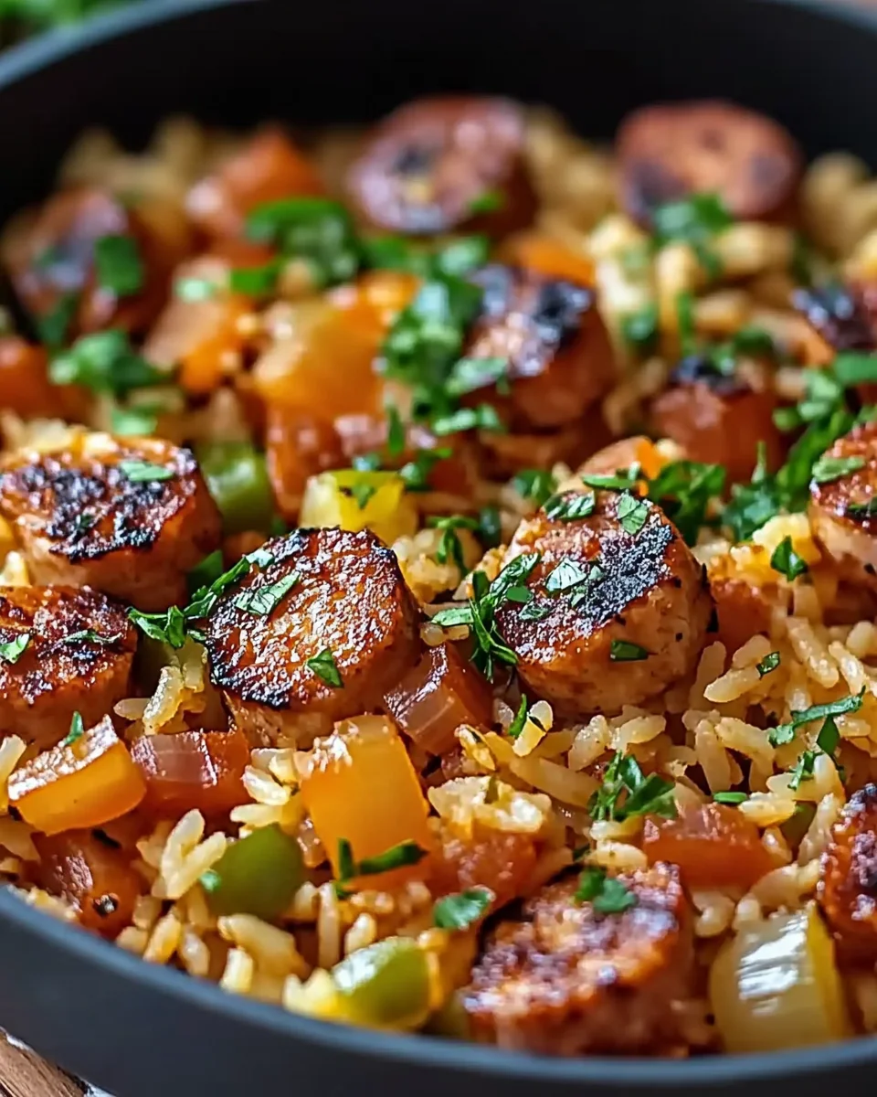 Cajun Sausage and Rice Skillet: A One-Pan Flavor Explosion