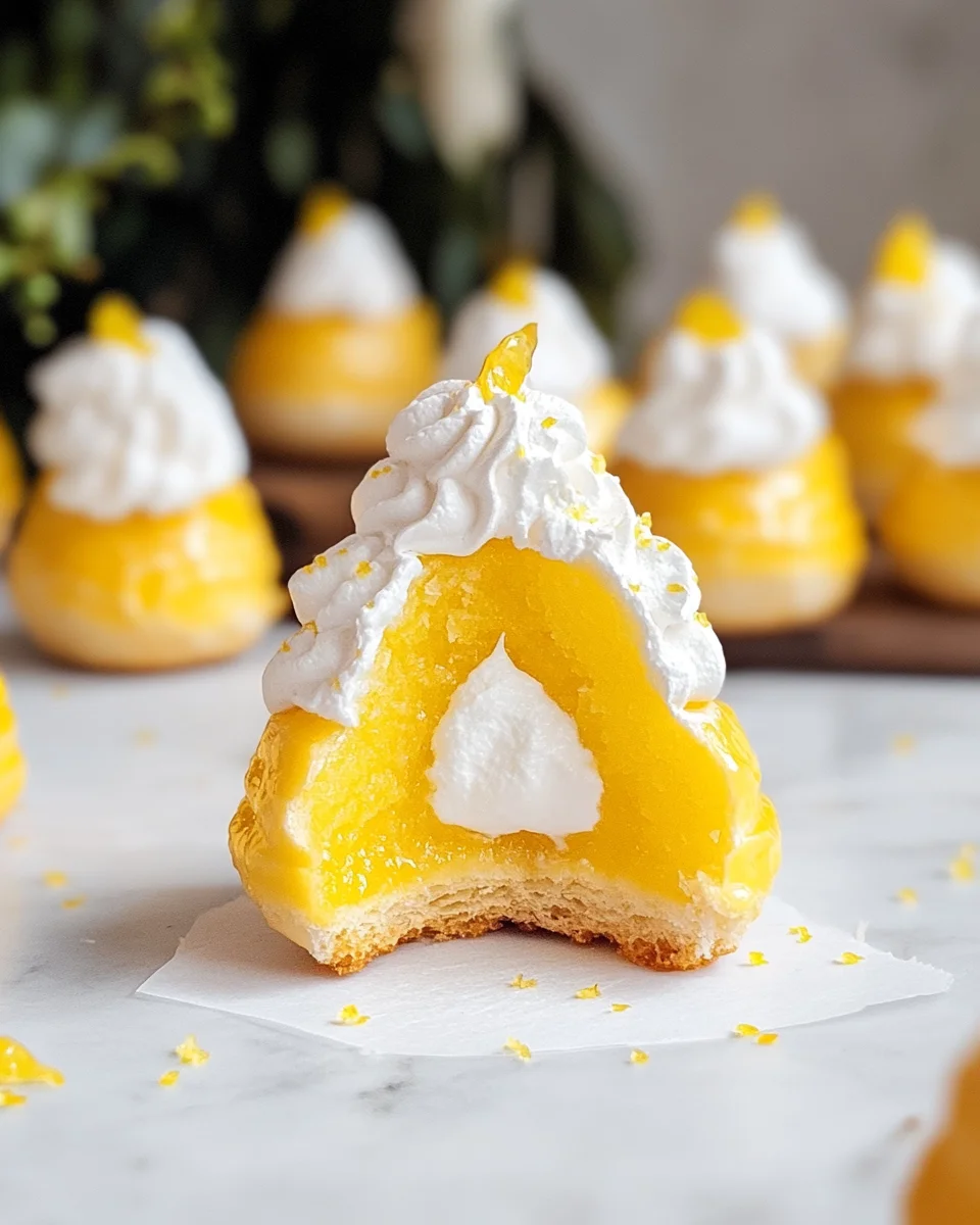 Lemon Cream Puffs: A Delicate Dessert with a Citrusy Twist