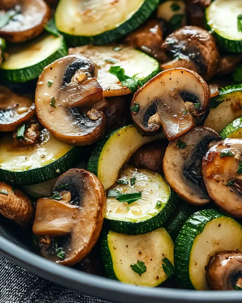 Savory Stir-Fried Zucchini and Mushrooms: A Flavorful Low-Carb Delight