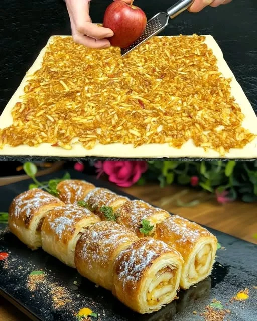 Festive Apple Puff Pastry Delight – A Simple Yet Elegant Dessert
