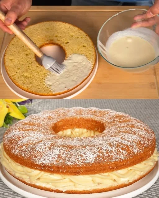 Lemon-Infused Cream Cake with Mascarpone Frosting – A Slice of Sunshine