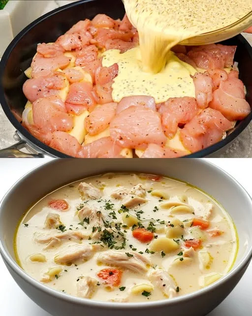 Golden Harvest Creamy Chicken Soup: A Comforting Classic