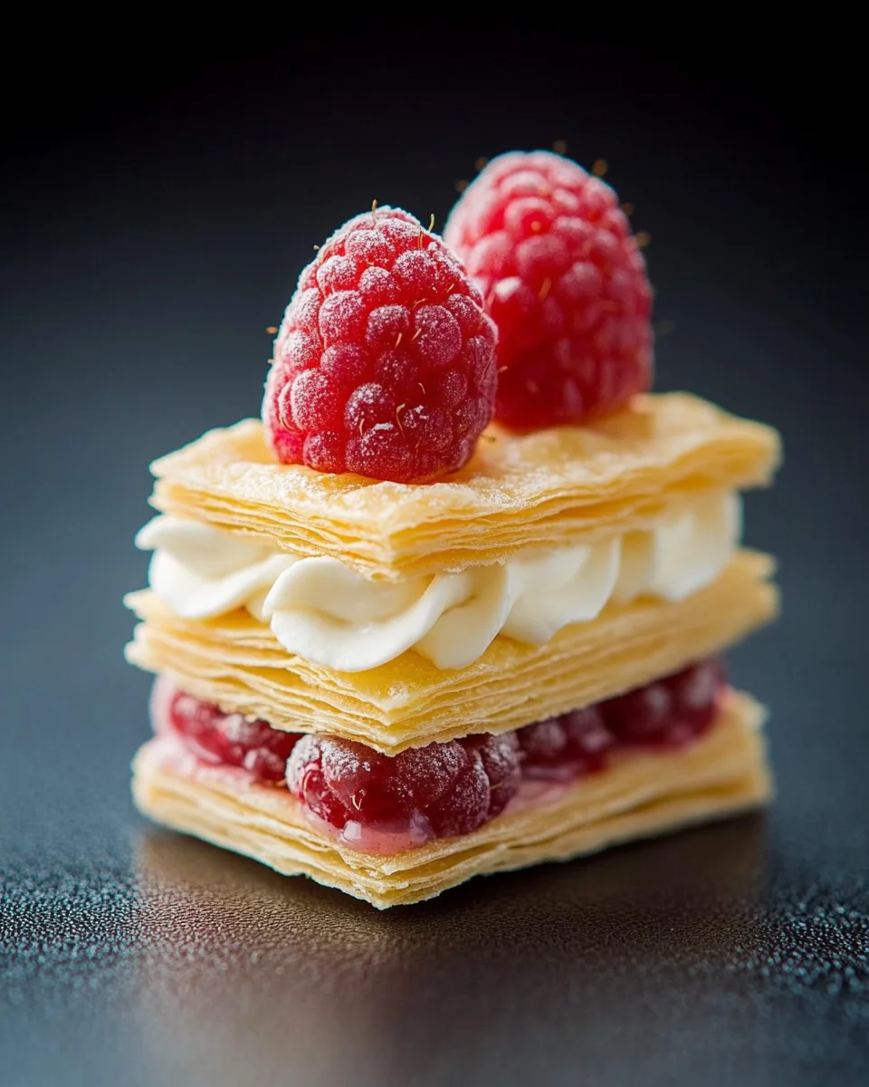 Raspberry Mille-Feuille Cookies: A Bite-Sized French Indulgence