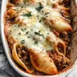 Cheesy Beef Stuffed Shells