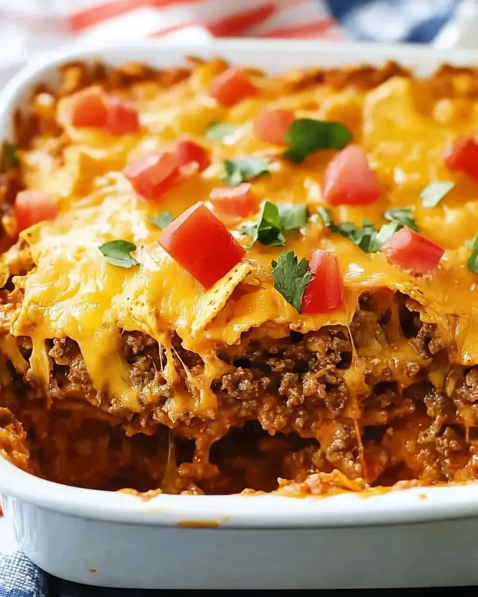 Cheesy Beef Dorito Casserole: A Must-Try Comfort Dish!