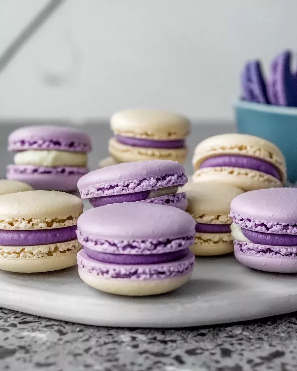 Chocolate Almond Macarons