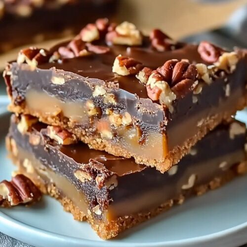 Decadent Pecan Turtle Bars