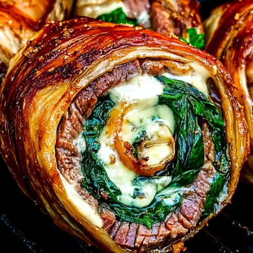 Flank Steak Pinwheels with Spinach and Cheese