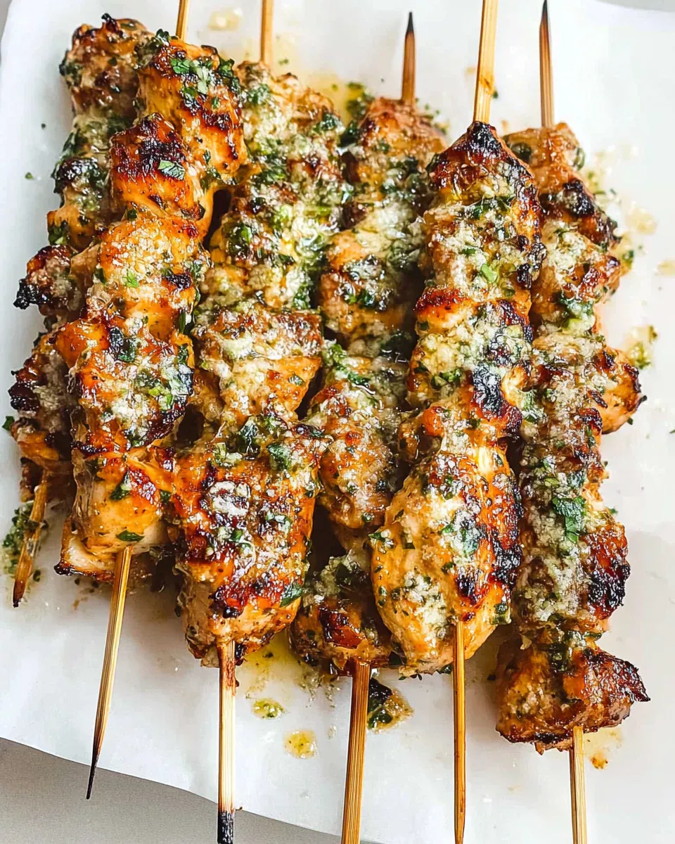 Garlic Parmesan Chicken Skewers: Grill These Flavorful Treats