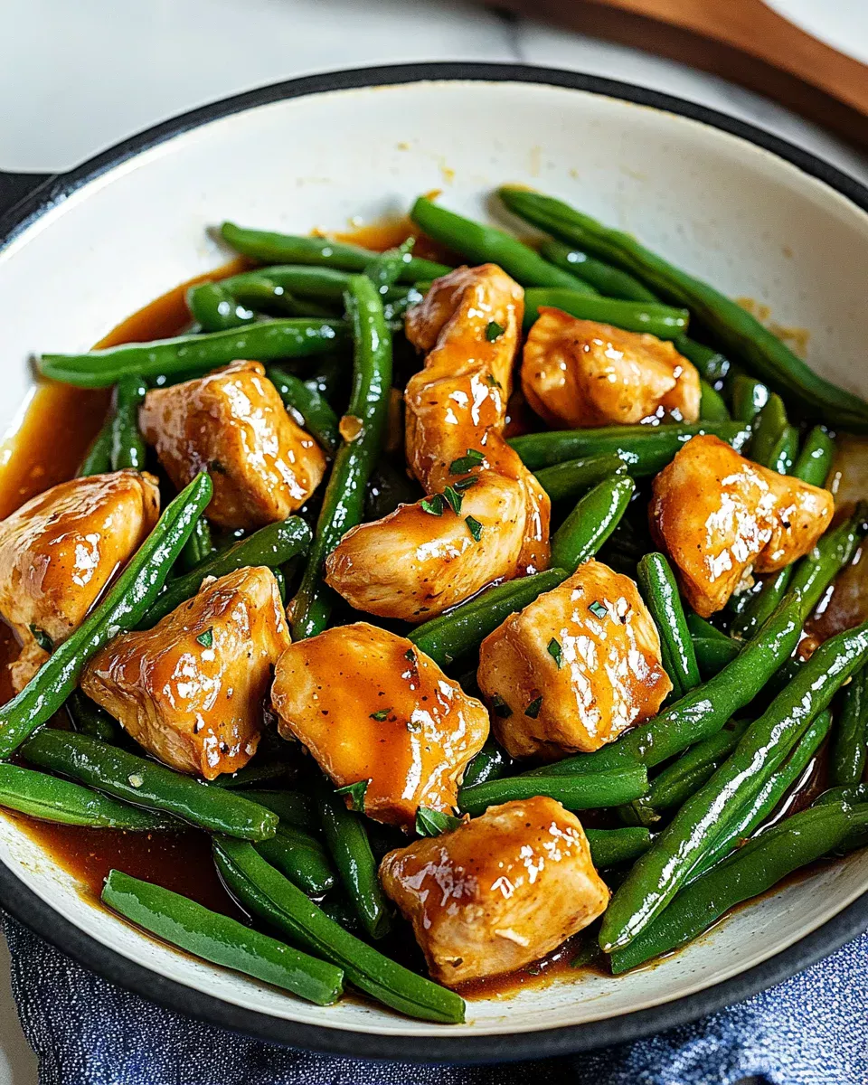 Lemon Garlic Chicken with Green Beans: A Flavorful Delight