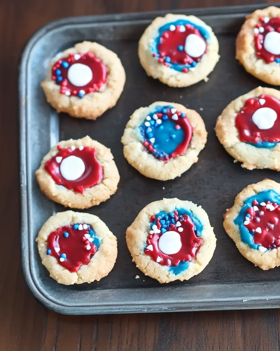 Patriotic Thumbprint Cookies: Easy Recipe to Delight!