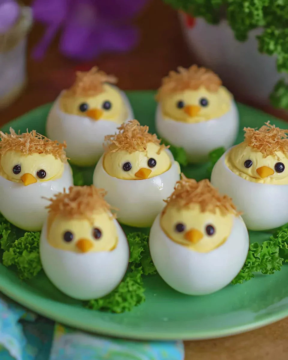 Peepin' Chickies Deviled Eggs
