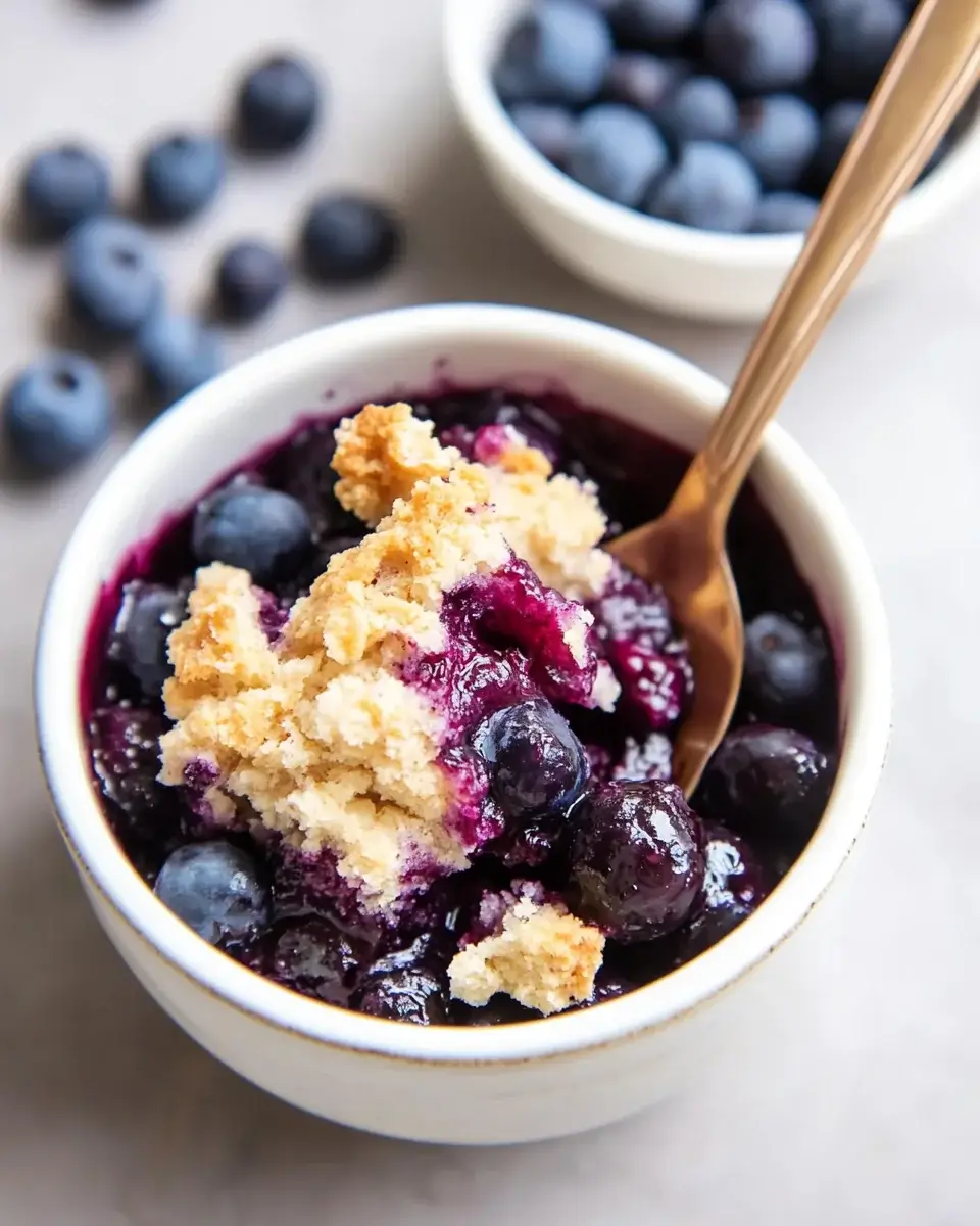 Single-Serve Blueberry Cobbler: Try This Easy Recipe!