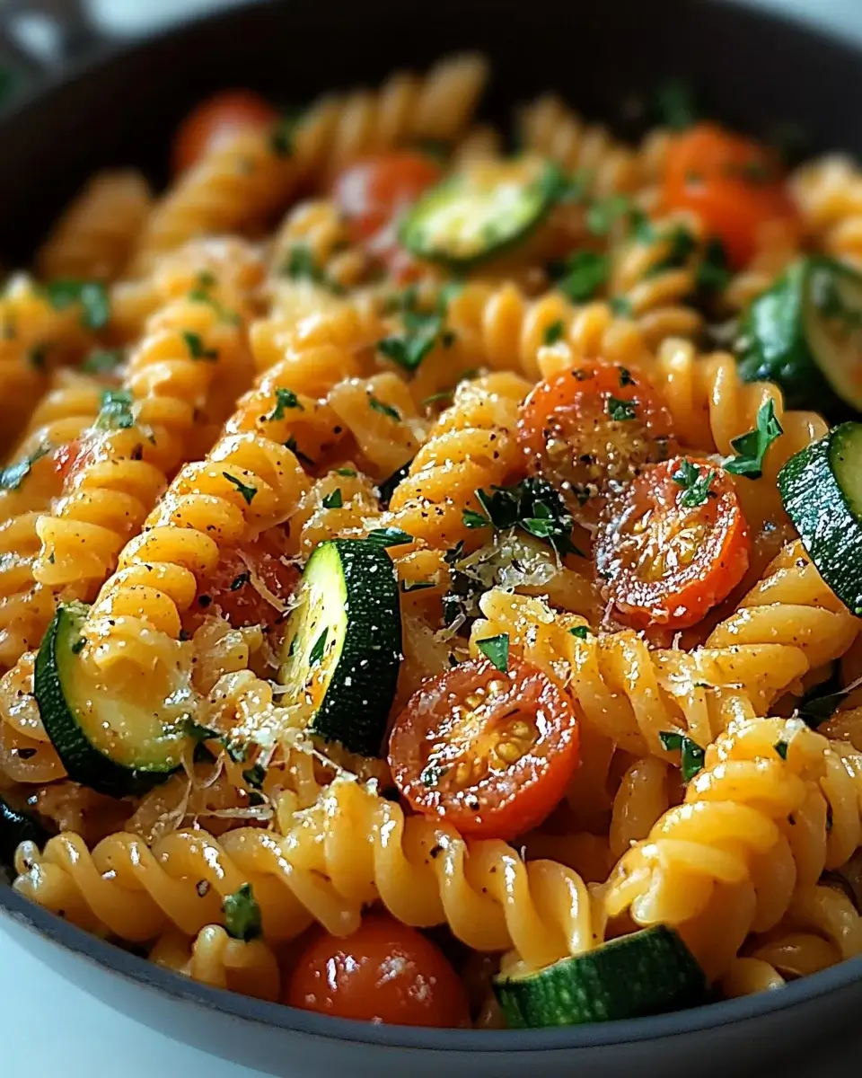 Zucchini and Tomato Pasta Delight: A Flavorful Recipe!