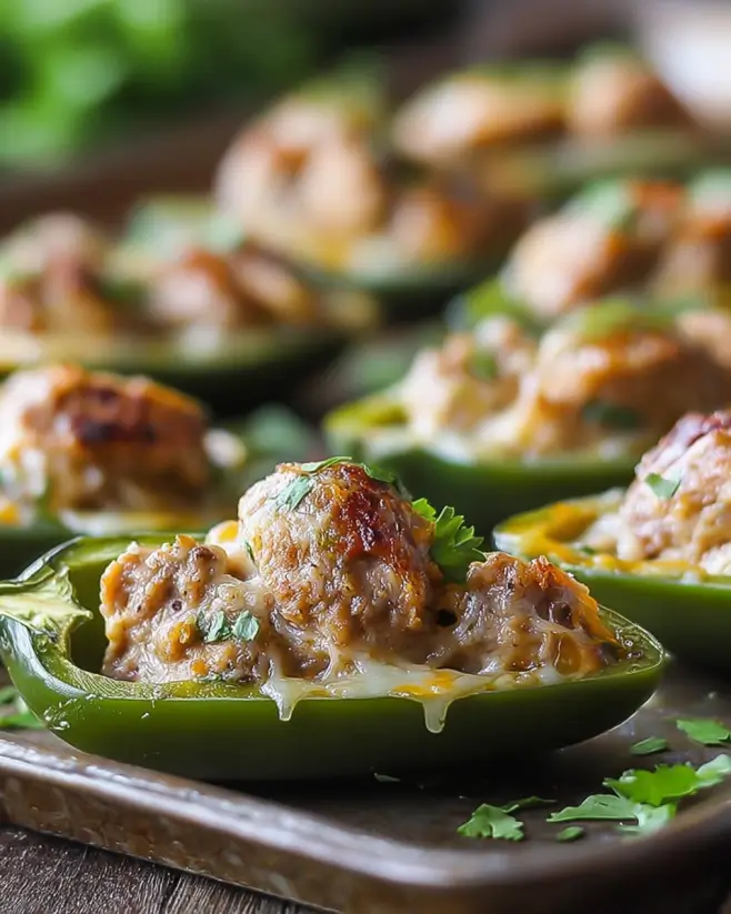 Sausage stuffed jalapeno bites that everyone will love!