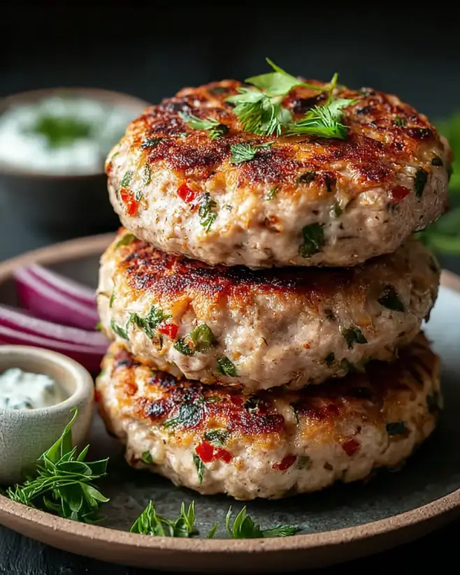 Greek Chicken Burgers with Tzatziki Sauce: A Must-Try Recipe!