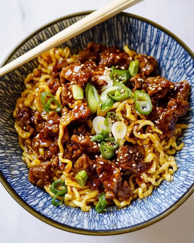 Honey Soy Crispy Beef and Noodles: A Tasty Delight!
