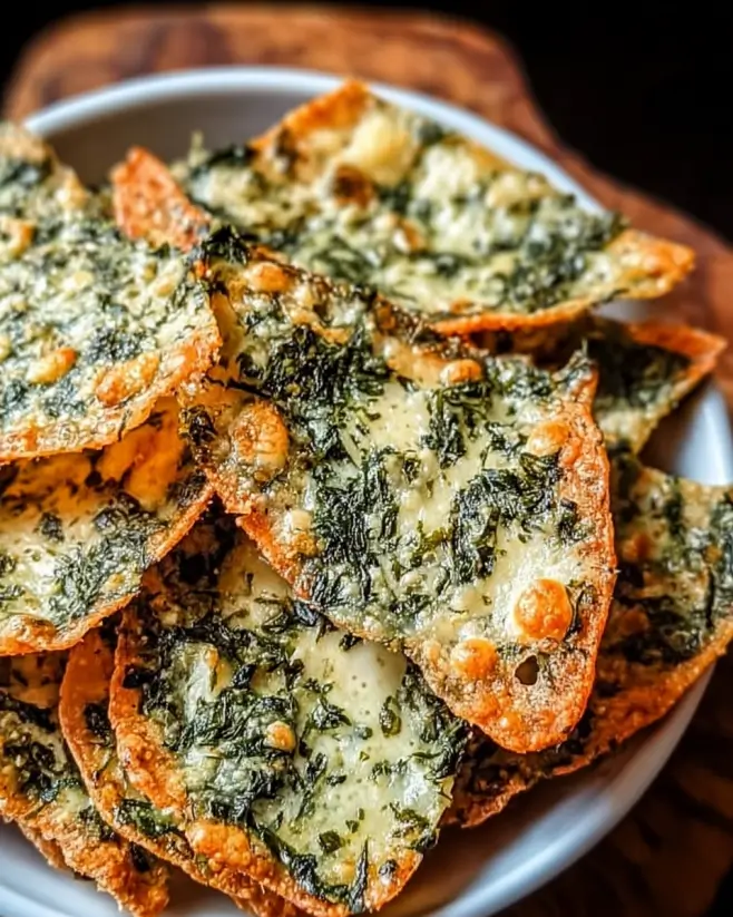 Mediterranean Spinach and Feta Cheese Crisps: Try This Easy Recipe!