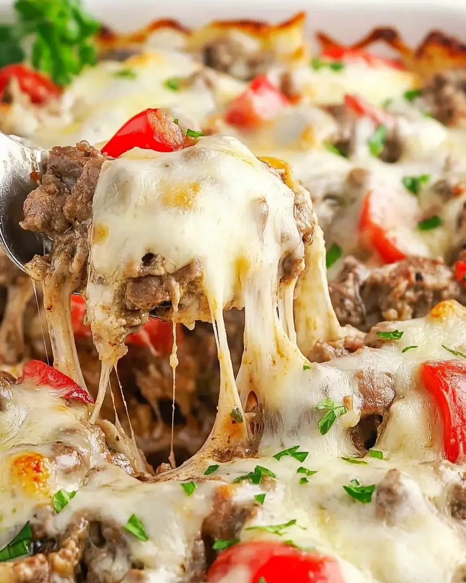 Philly Cheesesteak Casserole: A Must-Try Comfort Dish!
