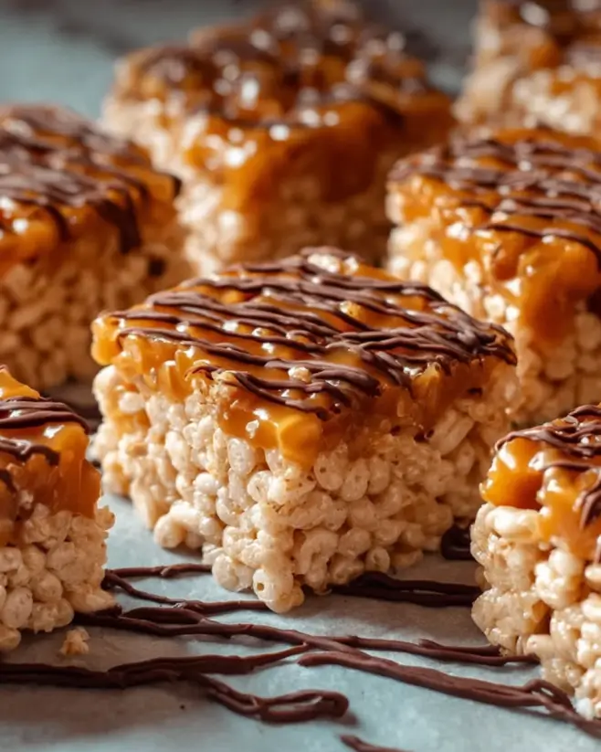 Salted Caramel Rice Krispie Treats: A Sweet Delight!
