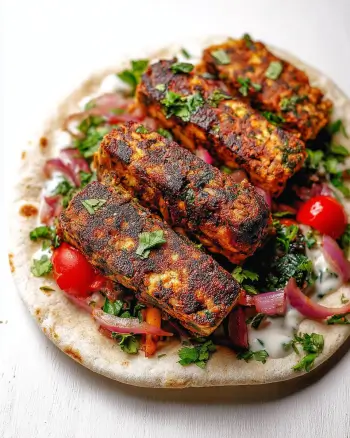 Spiced Tofu Kebabs with Vegetables: A Savory Delight!
