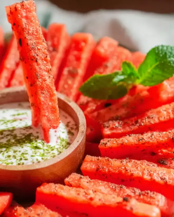 Watermelon Fries with Lime Drizzle: A Refreshing Treat!