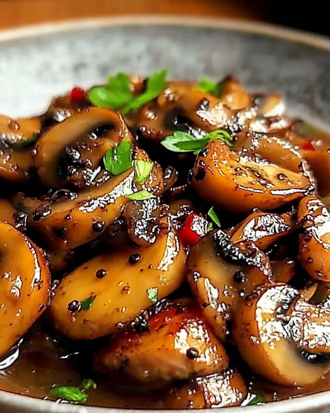 Black Pepper Chicken with Mushrooms: A Tasty Dinner Idea