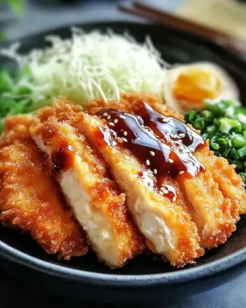 Crispy Chicken Katsu Bowls with Tonkatsu Sauce made easy!