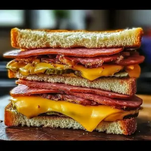 Fried Bologna Sandwiches