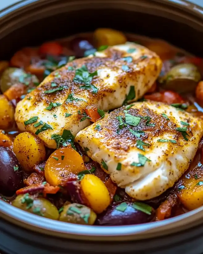 Moroccan Spiced Fish with Vegetables: A Flavorful Delight