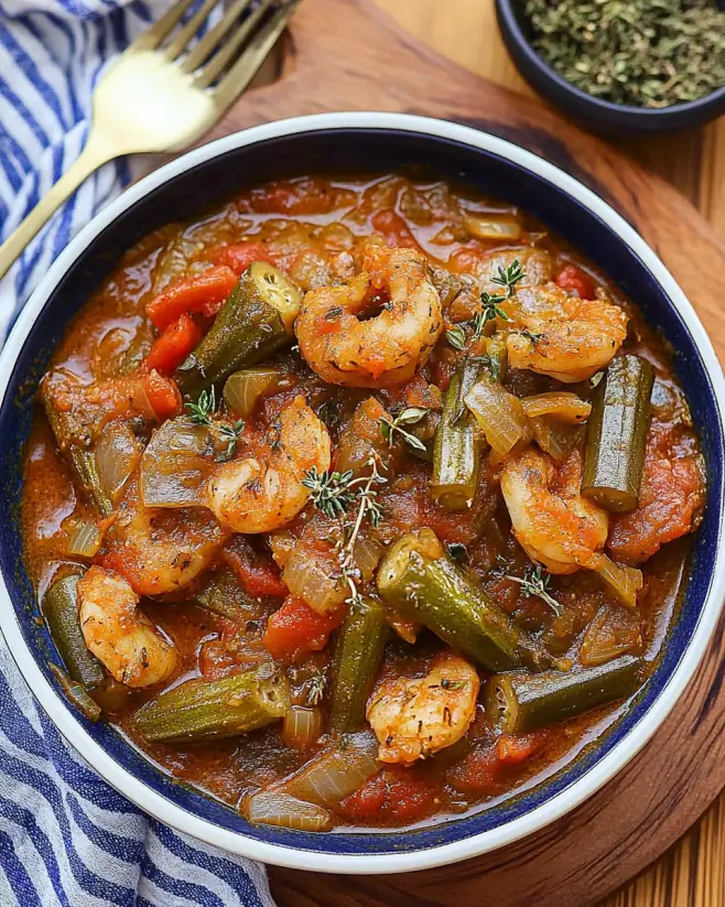 Smothered Okra with Tomatoes and Onions: A Flavorful Delight!