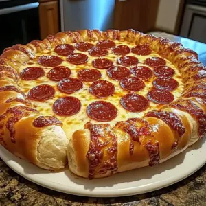 Stuffed Crust Pepperoni Pizza