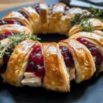 Turkey Cranberry Crescent Ring