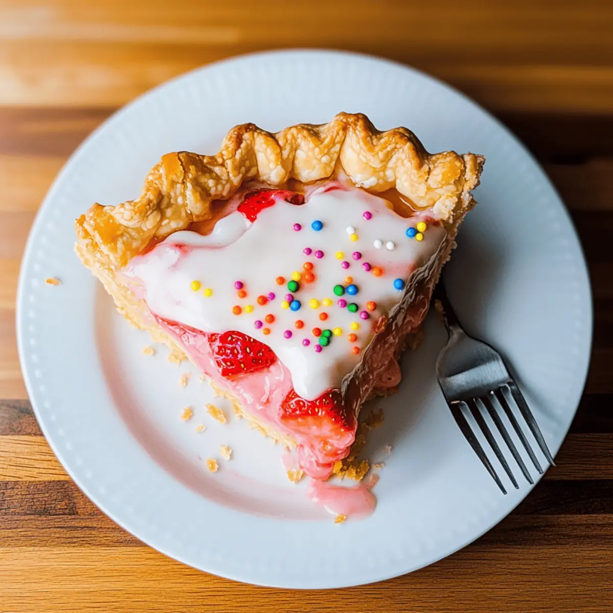 Delicious Strawberry Pop-Tart Pie for Nostalgic Sweet Cravings
