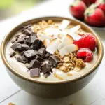 Dark Chocolate and Toasted Coconut Smoothie Bowl