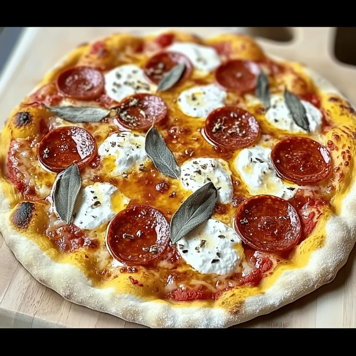 Hot Honey Pepperoni Ricotta Pizza for Flavorful Nights