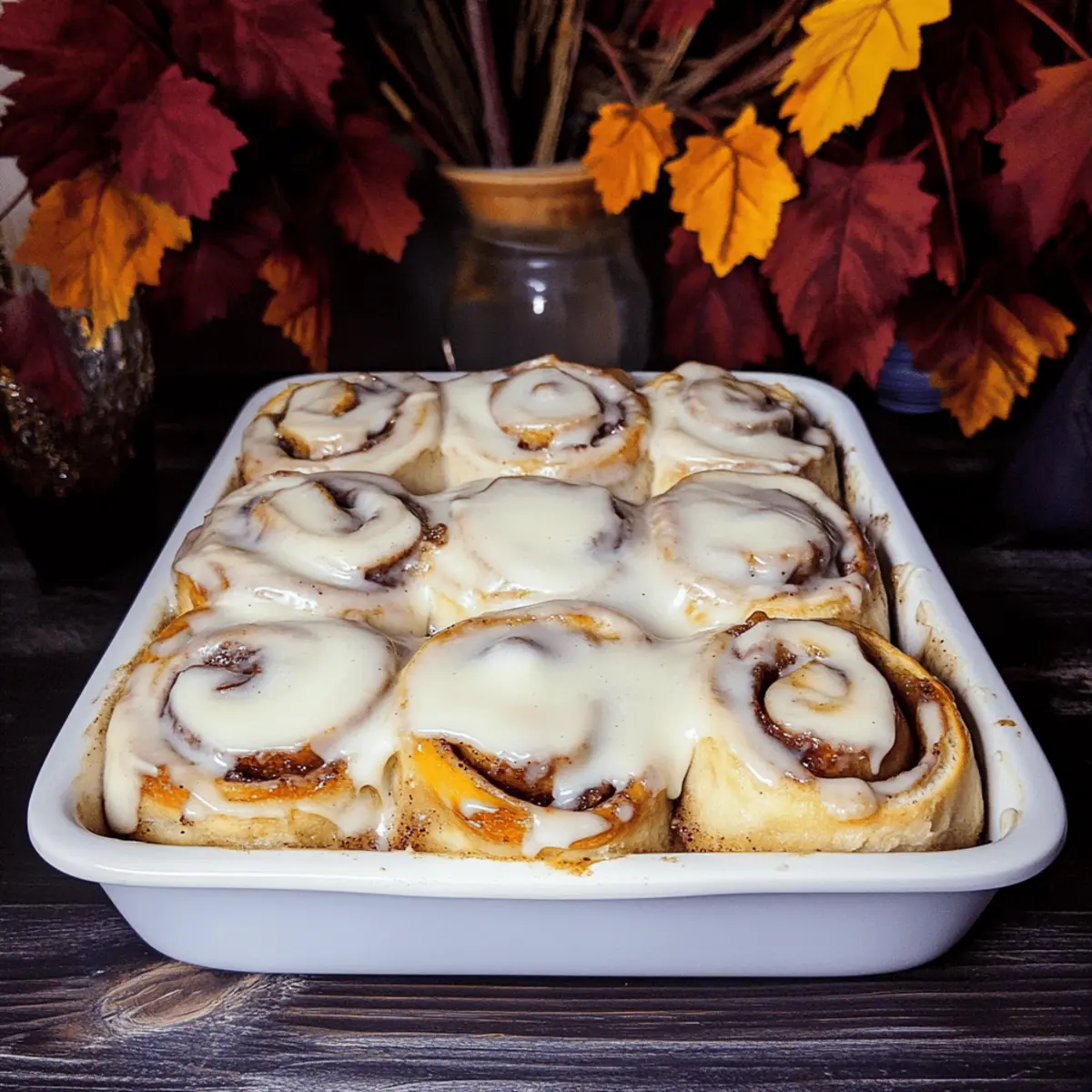 Apple Cider Cinnamon Rolls with Browned Butter Icing