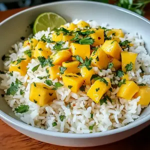 Perfect Mango Lime Rice