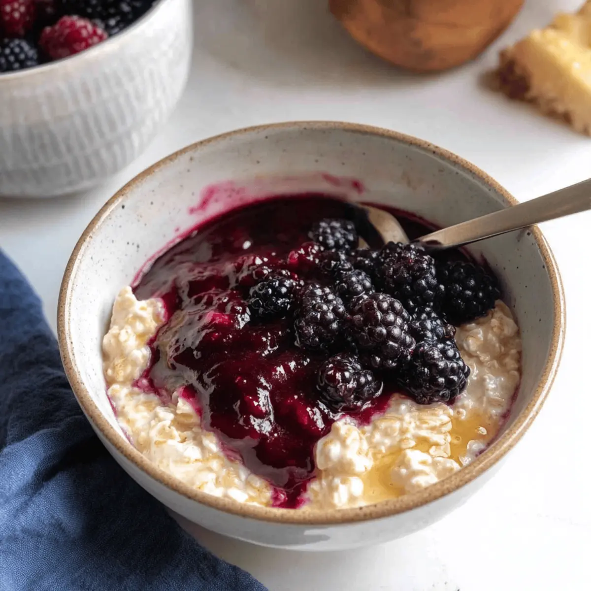 Creamy Custard Oats with Mixed Berry Compote Bliss