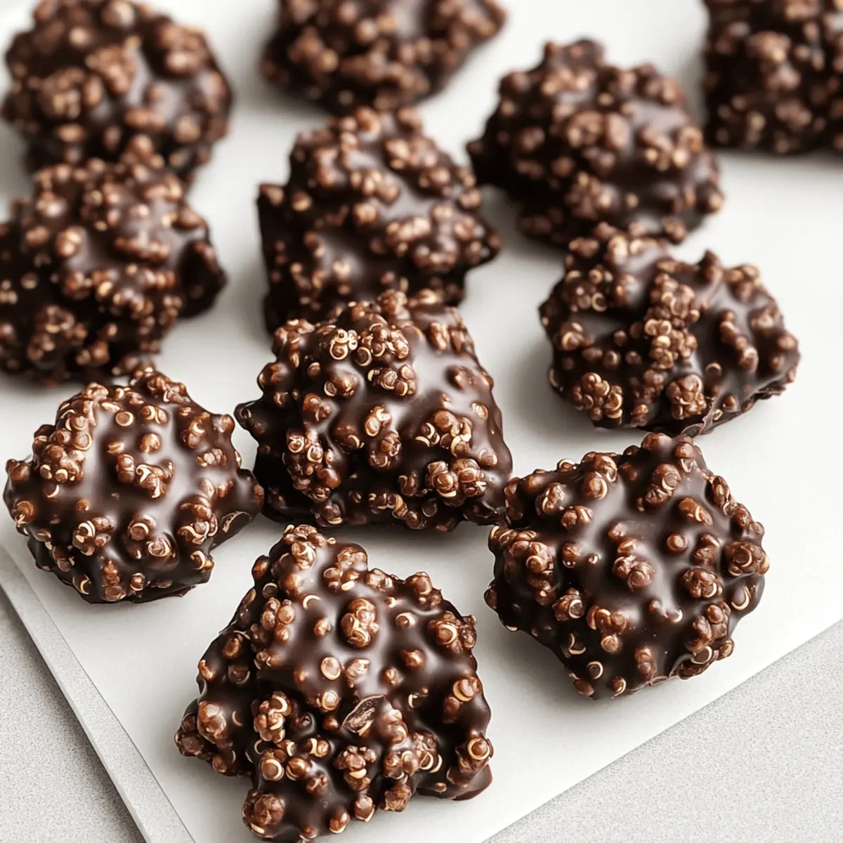 3-Ingredient Dark Chocolate Quinoa Crisps