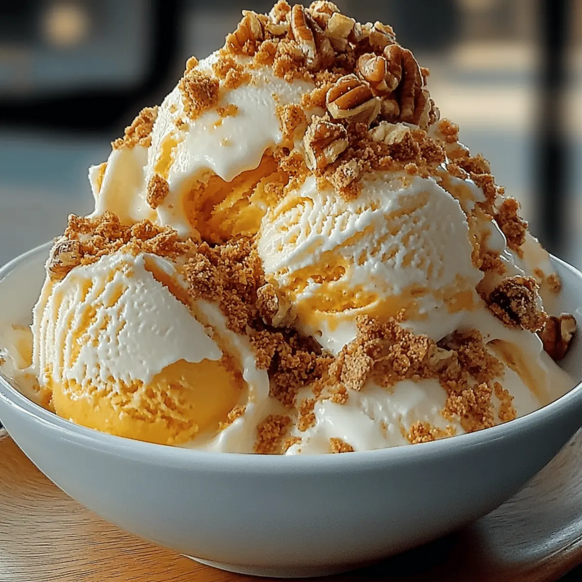 Creamy Pumpkin Cheesecake Ice Cream Delight for Fall Bliss