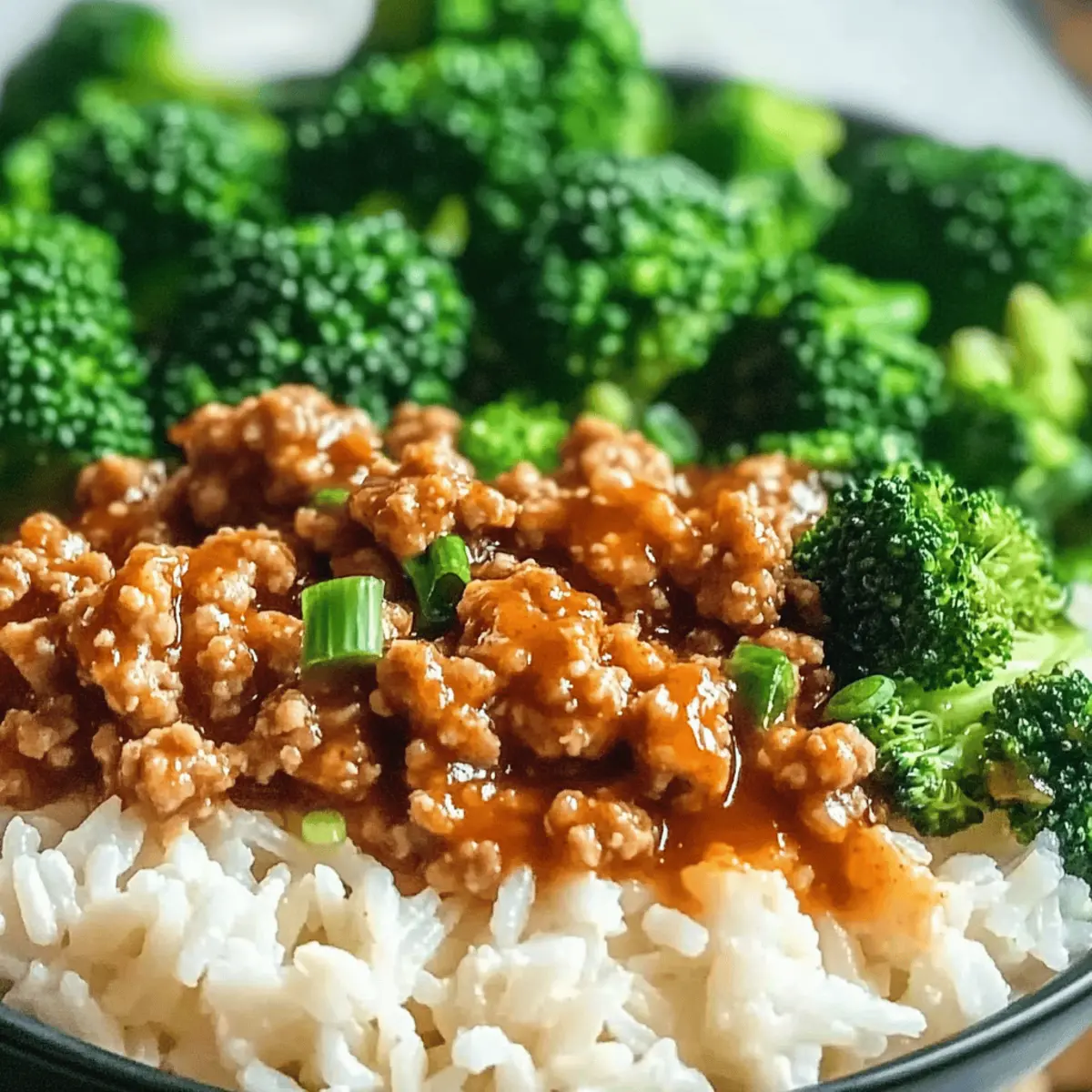 Sweet and Spicy Ground Turkey & Broccoli Bowls