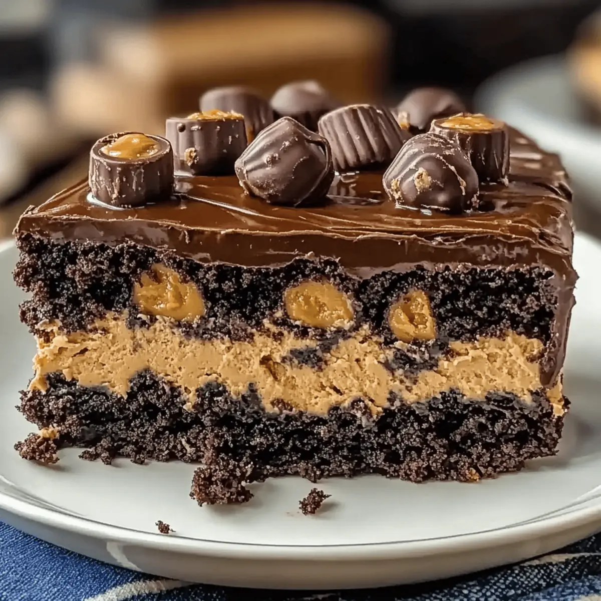 Reese’s Peanut Butter Earthquake Cake: The Ultimate Indulgence