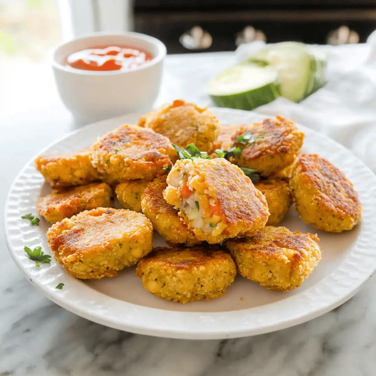 Chickpea Vegetable Nuggets