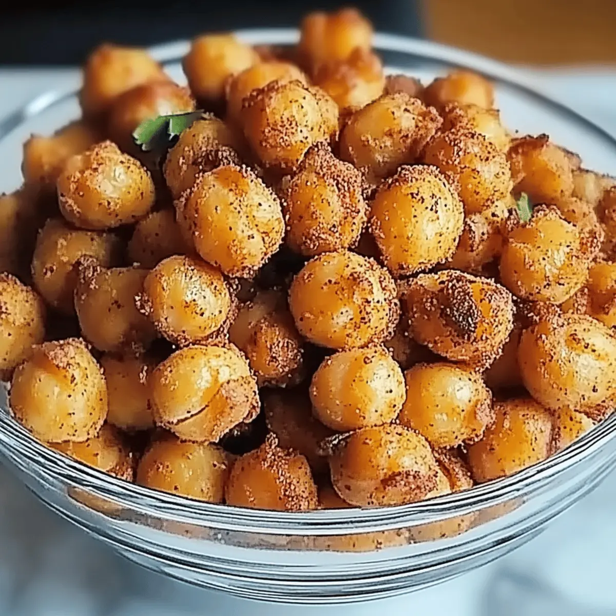 Crispy Air-Fried Chickpea Poppers for Healthy Snack Cravings