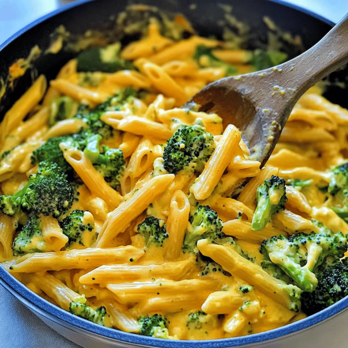 Creamy Butternut Squash Roasted Broccoli Alfredo Penne Skillet