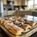 Chocolate Croissant Breakfast Bake